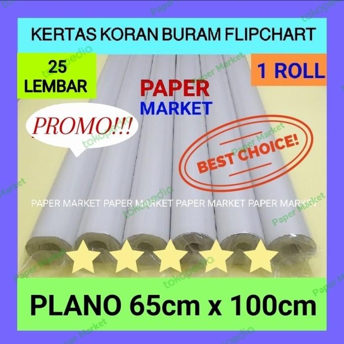 

Pilihan- Kertas Koran Buram Flipchart 65Cm X 100Cm 1 Roll Isi 25 Lembar
