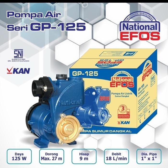 pompa air sumur dangkal national efos gp125