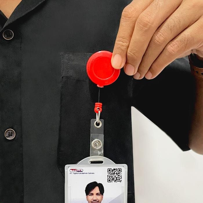 

Topla Yoyo Doff Tali Gantungan ID Card Hang Tag Name Kerja Warna Doff 8.5cm x 3cm Panjang Tali 65cm