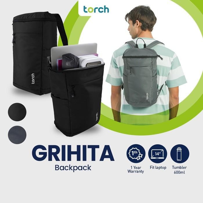 Fosil - Backpack Tas Ransel Sekolah Kuliah Kerja Outdoor Activity Pria Wanita Torch Grihita