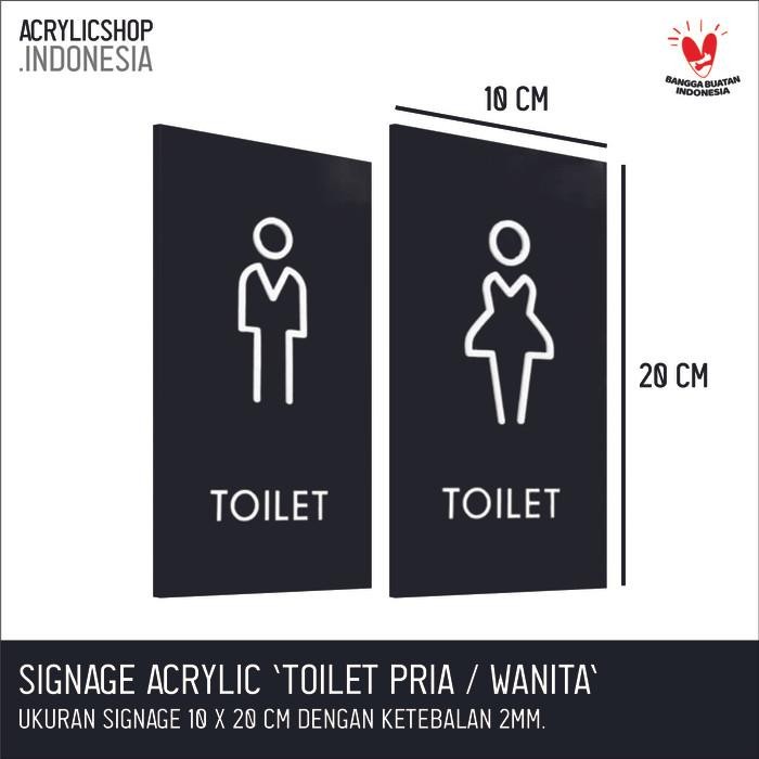 

SIGN AKRILIK TOILET MALE FEMALE CUSTOM ACRYLIC SIGN