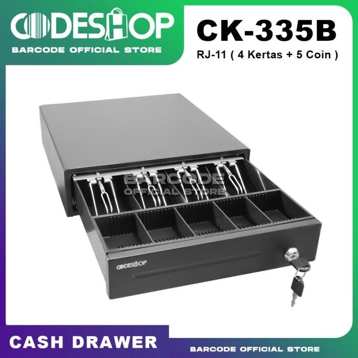

LACI UANG KASIR CODESHOP CK-335B METAL CASH DRAWER PLUS RJ11 FOR EPSON