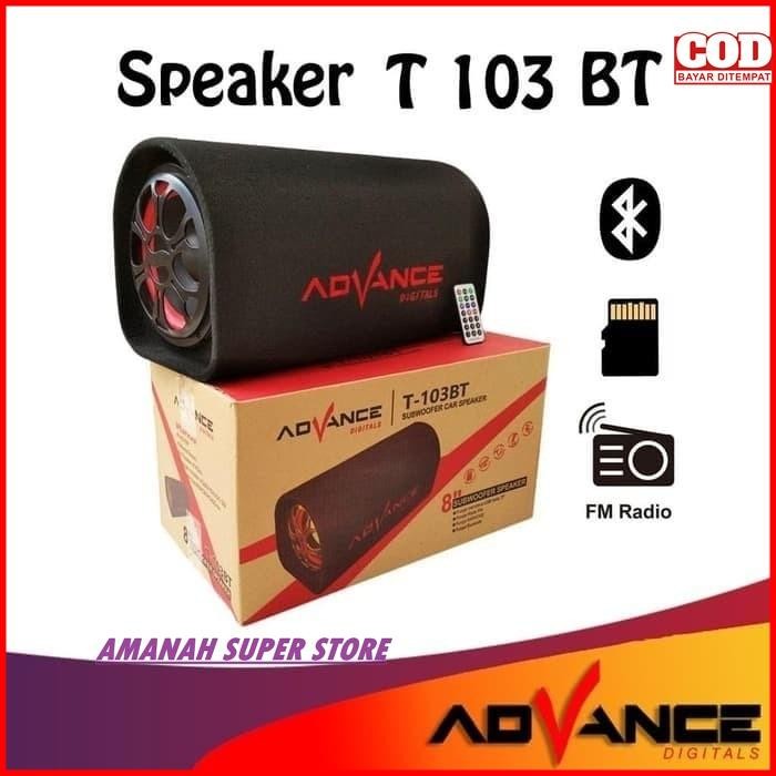 Advance T-103Bt Speaker Bluetooth Portable 8 In Fisik Besar Suara Mantap