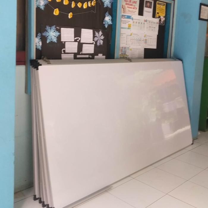 

NEW PRODUK WHITEBOARD GANTUNG TIDAK BERBEKAS 120 X 240CM TUTI FRUITY