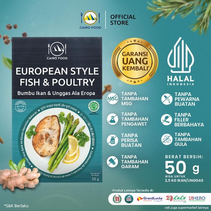

Europe Style Fish & Poultry Seasoning (Bumbu Ikan & Unggas Ala Eropa) - Cairo Food