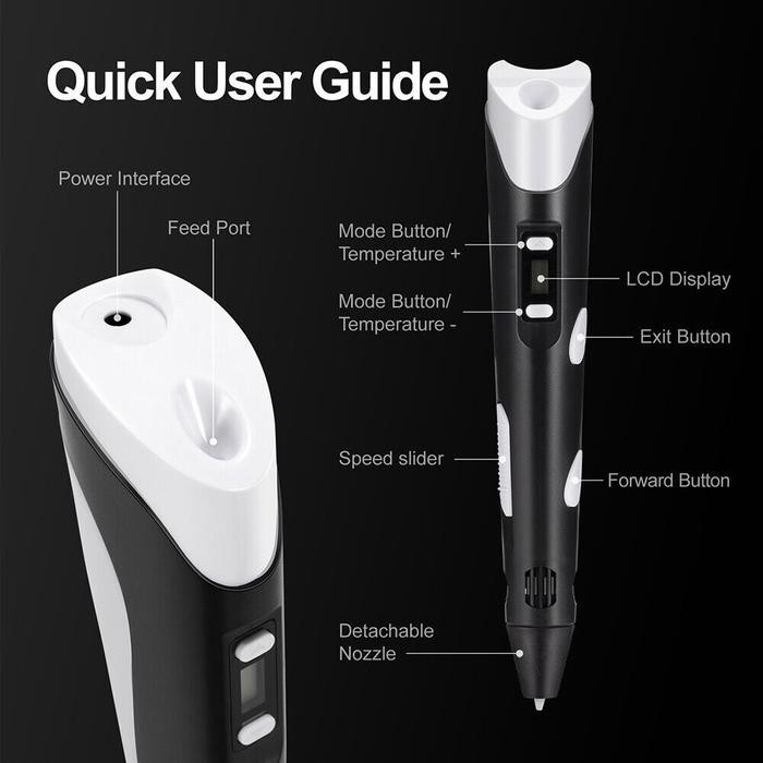 

Terbaru! Pulpen 3D Anak Printing Magic Drawing Pen Filament Pena Edukasi
