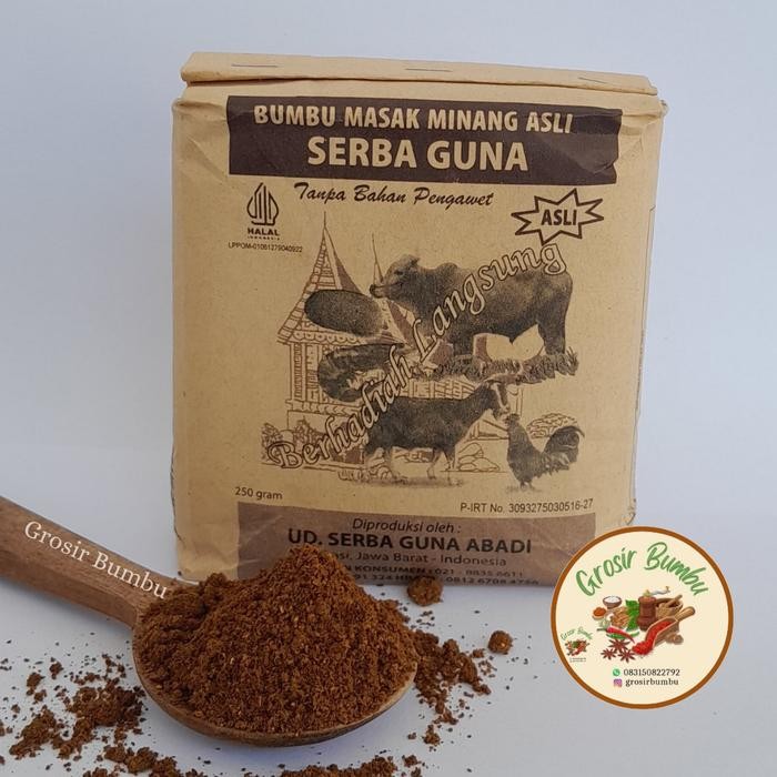 

Stok Baru Bumbu masak minang 250gram / bumbu serbaguna
