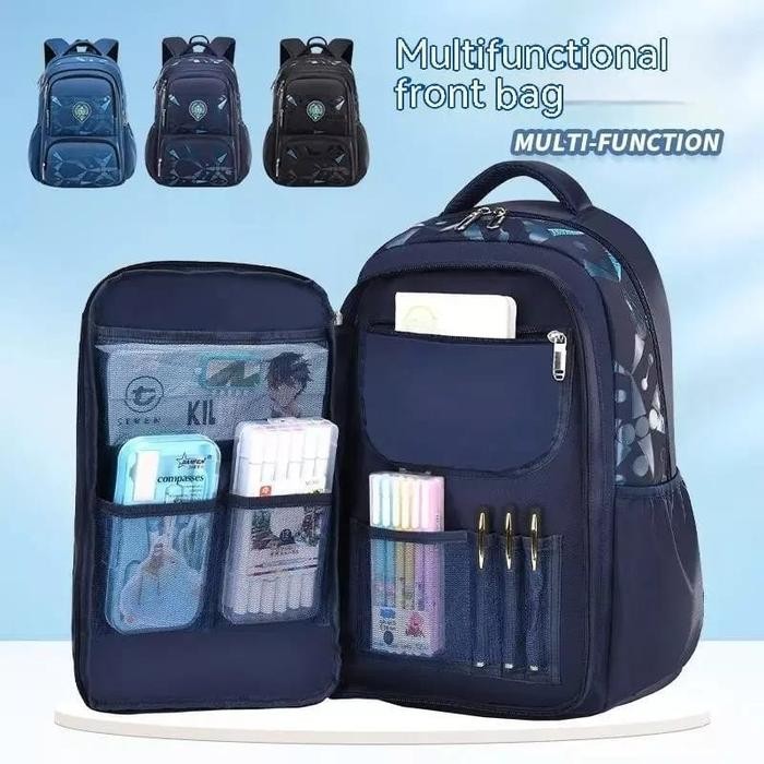 

DIXI - Tas Ransel Sekolah Anak Anti Air Model Kulkas Backpack Import
