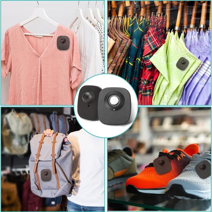 SALE 100 PCS SENSOR BAJU ANTI MALING SENSOR TAG DENGAN TALI LABEL