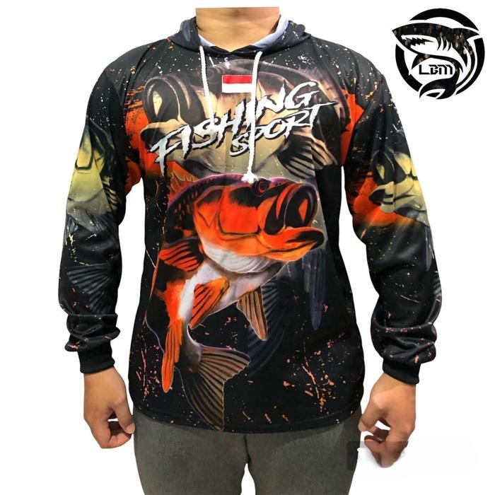 Pilihan- Baju Mancing Jersey Mancing Kaos Pancing Full Printing Bahan Bagus