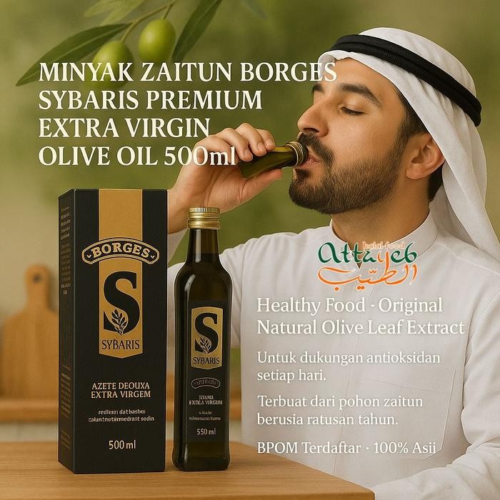 

NEW PRODUK MINYAK ZAITUN BORGES SYBARIS PREMIUM EXTRA VIRGIN OLIVE OIL 500ML SYBARIS BPOM (EXP 2026)