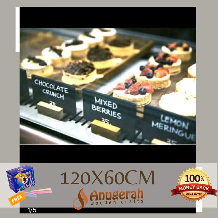 

New Chalkboard food tag Papan tulis kapur nomor meja cafe nama menu