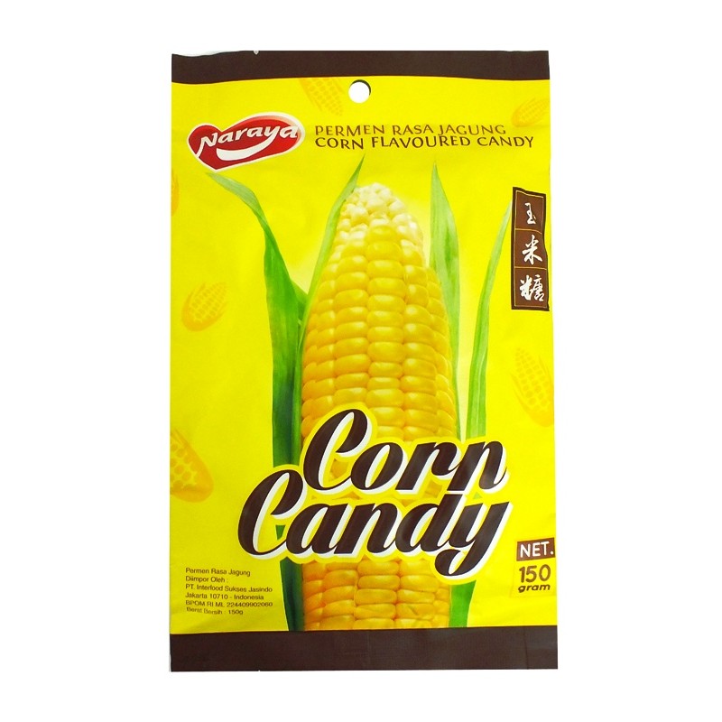 

S42307 NARAYA CORN CANDY PERMEN SACHET 150GR BUNGKUS MAJU BERSAMA (20250910)