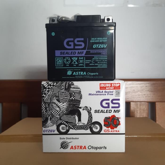 Aki Motor Honda Scoopy, Scoopy Donat Gtz6V Gs Astra Original Aki Kering
