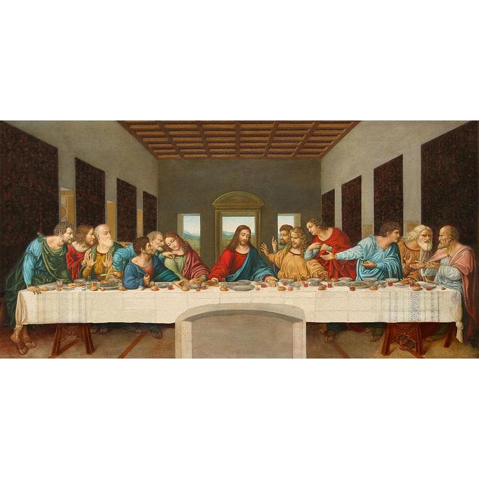 Pilihan- Repro Digital Lukisan Perjamuan Kudus Yesus Kristen Last Supper