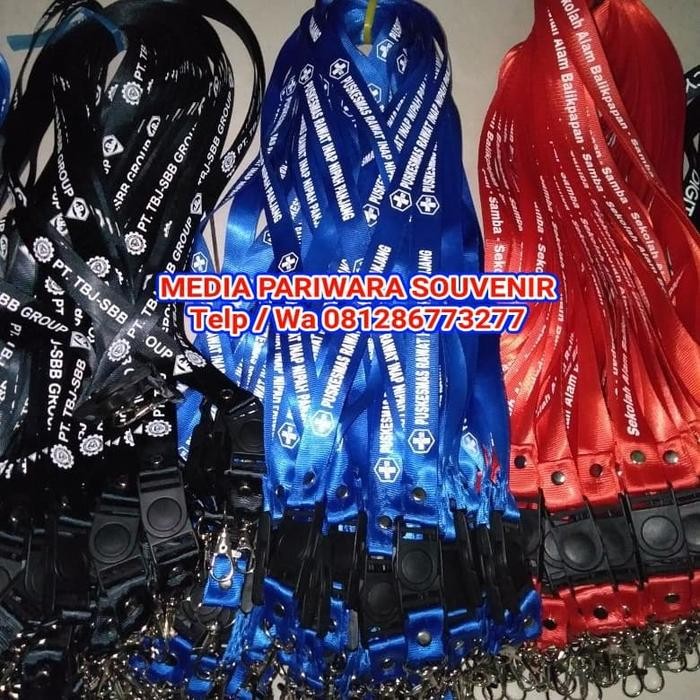 

New tali id card custom custom logo / tali lanyard sablon logo