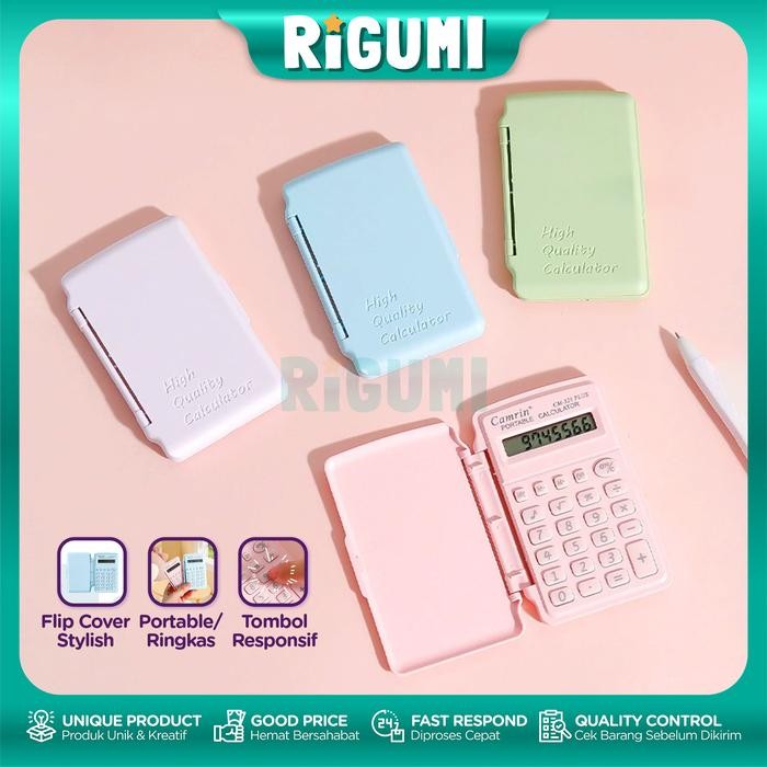 

OJ Kalkulator Mini Flip Cover Warna Pastel Stylish Desain Portable Untuk Sekolah Kuliah Dan Kantor
