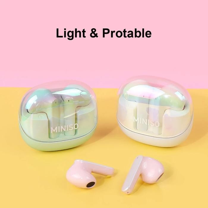 Pilihan- Miniso Tws Earphones Headphone Bluetooth Nirkabel Mermaid Series Kontrol Sentuh