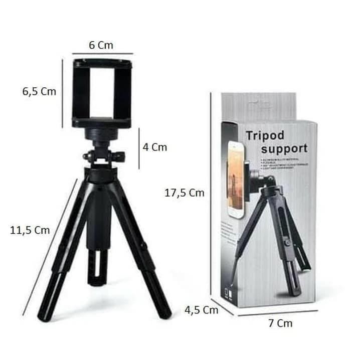tripod support mini holder / universal for hp smartphone [kualitas terbaik]
