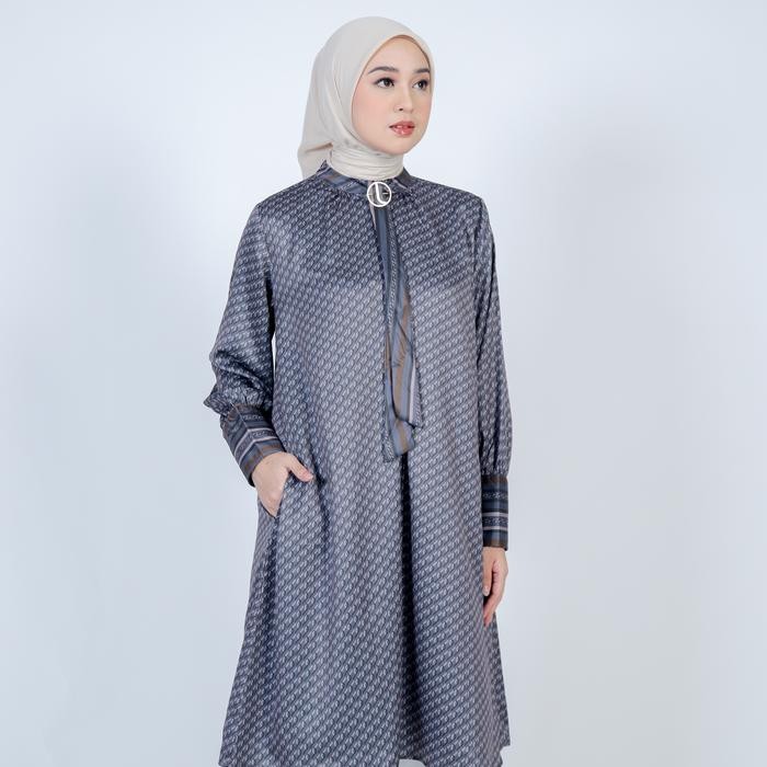 Pilihan- [Mid Year Sale] Elzatta Tunik Panjang Motif Muslim Wudhu Dan Busui Friendly Tunik Tali