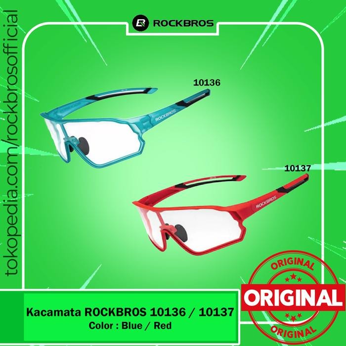 Kacamata Sepeda Rockbros 10136 10137 Sunglasses Gowes Photocromic Pria