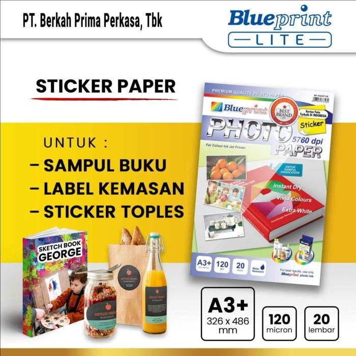 

Kertas Stiker / Sticker Paper BLUEPRINT A3+ 120 Micron