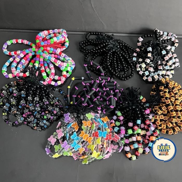 

New 12Pcs Gelang Mote Tali bagus Lusinan Motif pilih sesuai variasi
