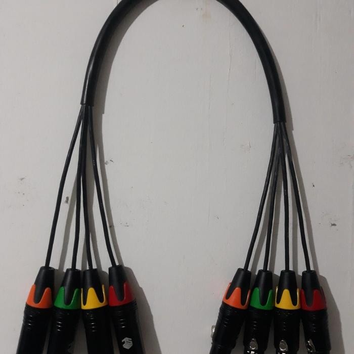 15meter snake kabel 4ch + konektor male to female