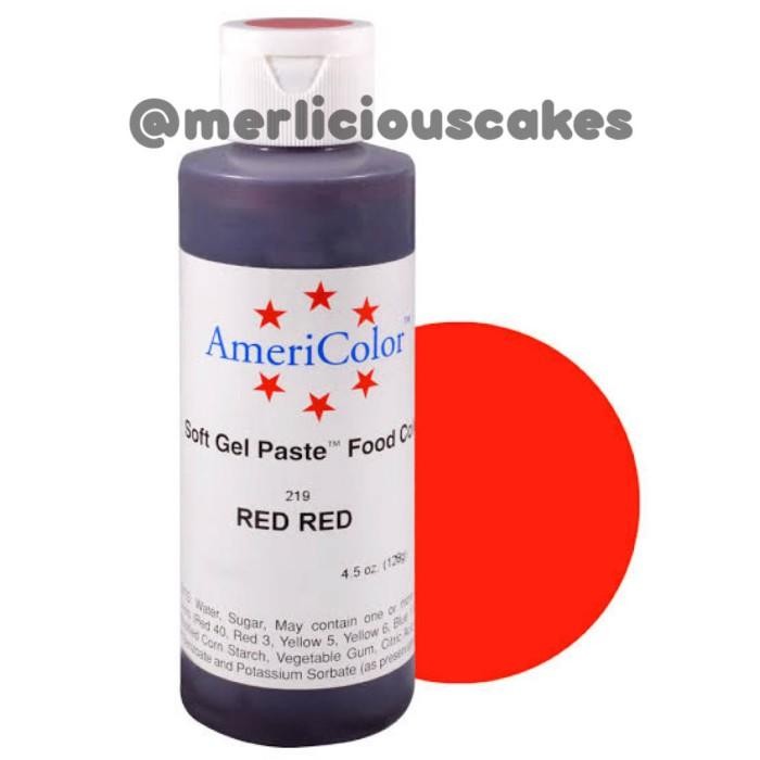 

Stok Baru Americolor Red Red Soft Gel Paste 4,5 Oz / 128 Gram