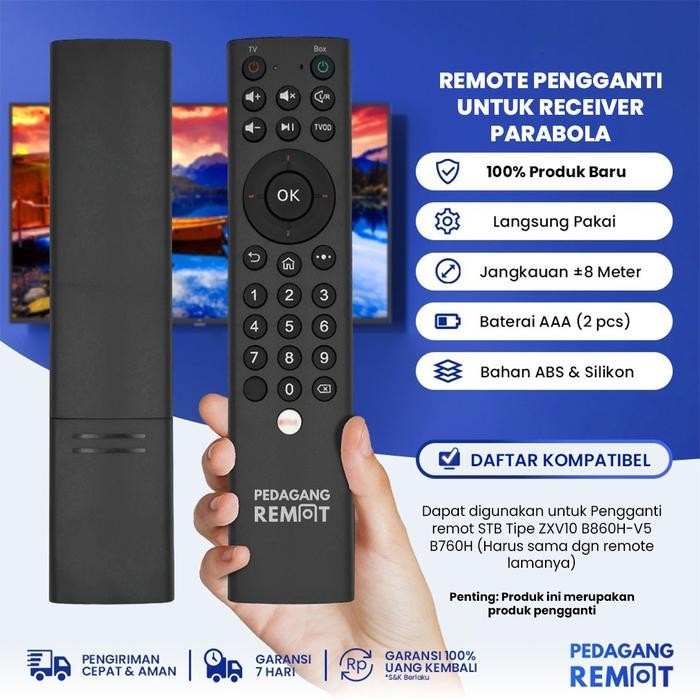 New Remote STB ZTE ZXV10 B860H-V5 B760H IR / Remot Android TV BOX ZTE
