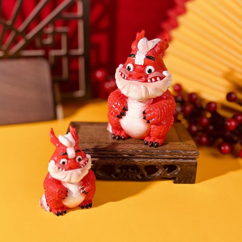 2024 Dragon Statue Resin Dragons Figurine Chinese Ornament Lucky Animal Garden Statue Dragon Sculptu