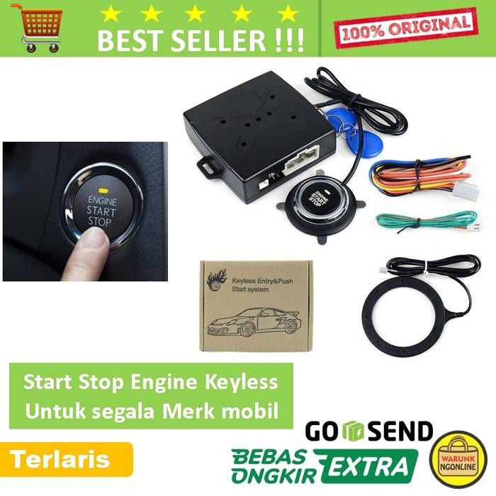 Ready tombol Start stop engine Mobil System Keyless - avanza / calya / agya / brio xenia ayla datsun