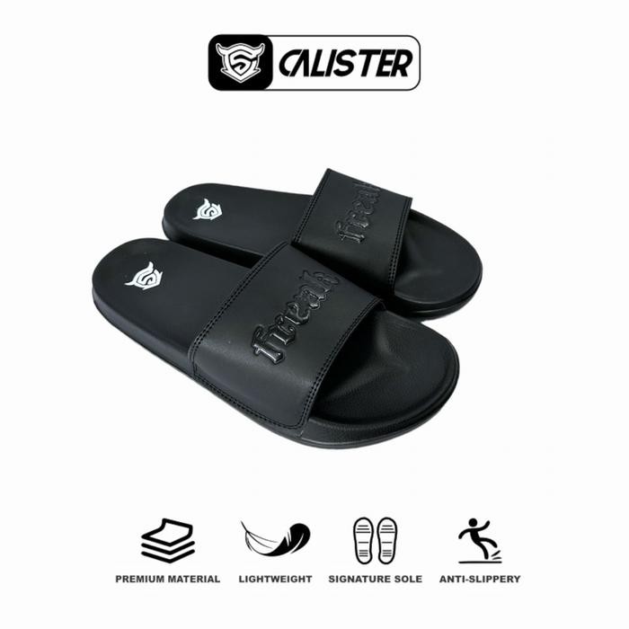 Compass - Freak Sandal Pria Slop Logo Timbul Simple Karet Shoes