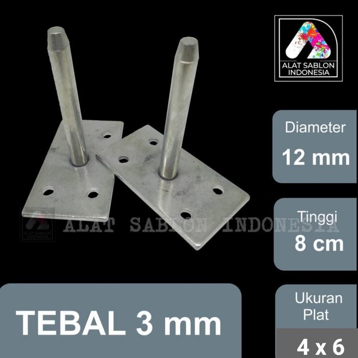 

New AS PIN 12MM STOPER KNOCK THAILAND 4CMX6CM REGISTER ALAT SABLON