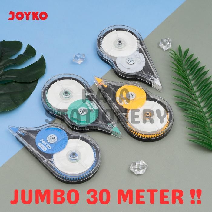 New Joyko Correction Tape 30m JUMBO / TipEx Kertas Joyko Kering BESAR CT-588