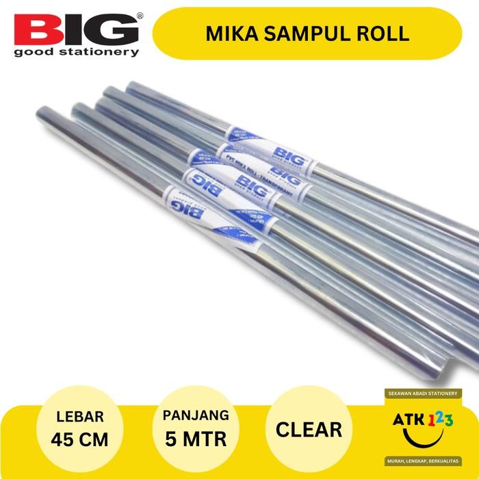 

New Sampul Buku Mika Roll Panjang 45cm / Folio / Transparant