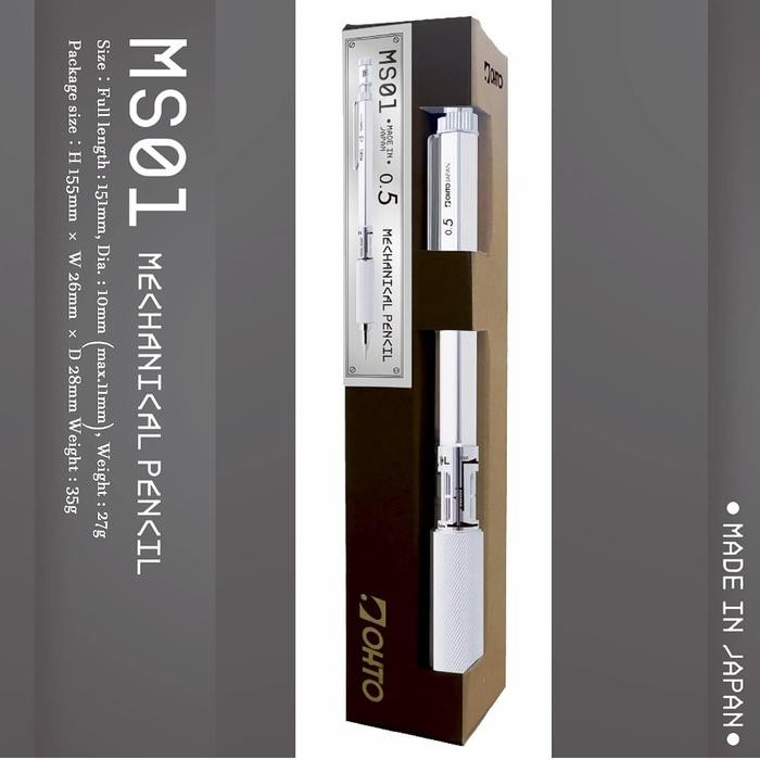 PENSIL MEKANIK OHTO MS01 FULL METAL DRAFTING PENCIL