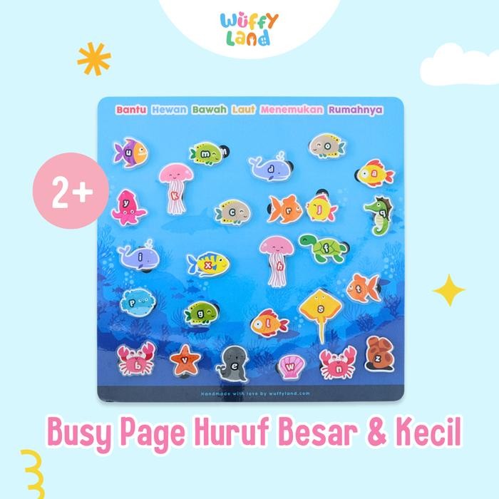 MJ Busy Page Huruf Besar dan Huruf Kecil (dengan magnet)