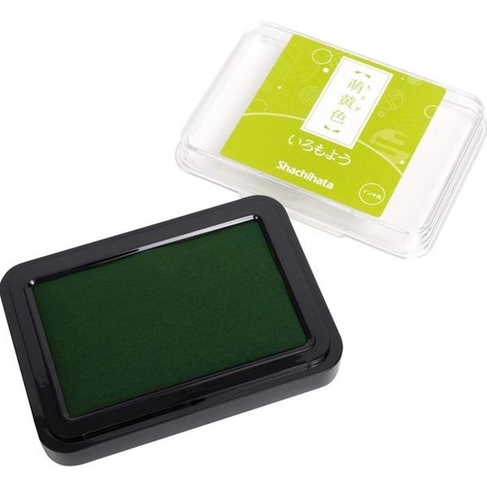 

Shachihata Iromoyo Sumiiro Ink Pad HAC-1-YG (Yellow Green)