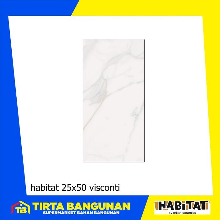 HABITAT KERAMIK 25 X 50 VISCONTI/ KERAMIK DINDING Kayu Glossy