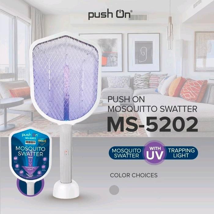 Raket Nyamuk Elektrik PUSH ON/Alat Pembasmi Nyamuk