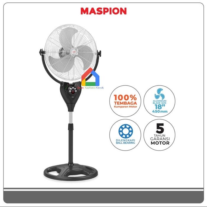 ORI Kipas Angin Power Fan Maspion PW 1803 RC / Power Fan Maspion PW1803 (18 Inch)
