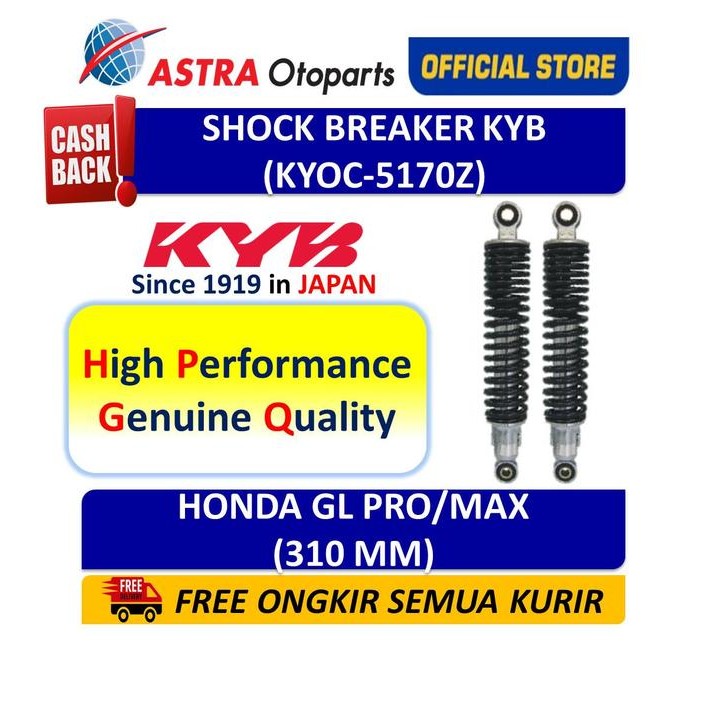 Shock Breaker Belakang Kayaba KYB OC Honda GL PRO, Max