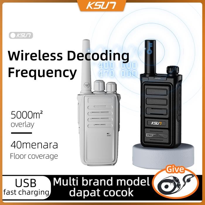 Ready ht Jarak Jauh 10km HT uhf KSUN TKB copy/decode frequency Walkie Talkie
