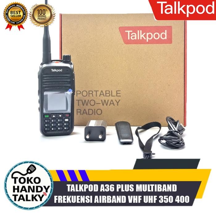Ready TALKPOD A36 PLUS A36P MULTI BAND HT AIRBAND VHF UHF 350 400 Mhz UV37