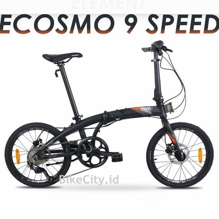 Sepeda Lipat Element Ecosmo 9 Speed Shimano Altus New