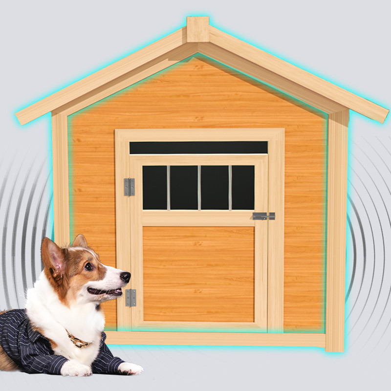 Wood Beds Accessories Dog House Outdoor Fence Large Cages Playpens Dog House Home Villa Jaula Para P