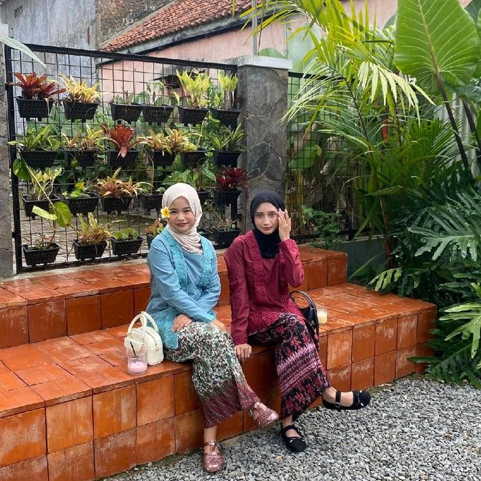 1fihz- Kebaya Kutubaru Bordir Senada Bahan Katun Premium/Baju Kebaya Kutubaru Bordir Modern