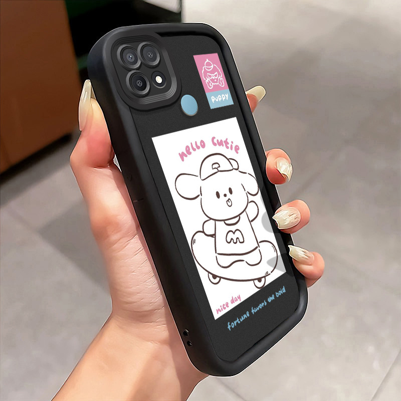 Casing Hp Untuk OPPO A15 A15s A35 Case Anak laki-laki nakal bermain skateboard Cover Softcase Siliko