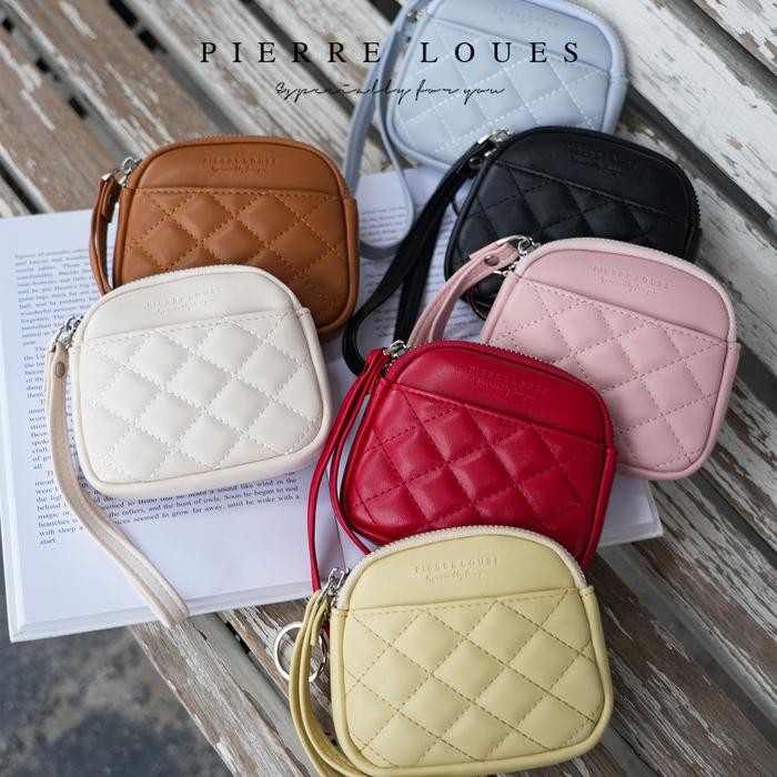 [Exclusive di Tiktok] Dompet Koin Mini Wanita Kulit PU PIERRE LOUES Hanae Wallet